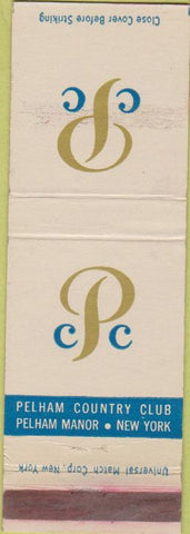 Matchbook Cover - Pelham Country club Pelham Manor NY WEAR