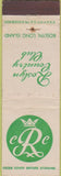 Matchbook Cover - Roslyn Country Club Roslyn LI NY WEAR