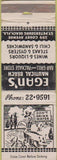 Matchbook Cover - Egan's Nautical Beach St Petersburg FL WORN