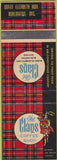 Matchbook Cover - The Clans Coffee Shop Burlington ON