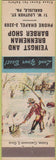 Matchbook Cover - Yeingst Brenneman Barber Shop Carlisle PA