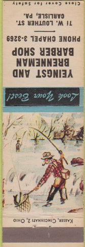 Matchbook Cover - Yeingst Brenneman Barber Shop Carlisle PA