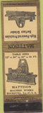 Matchbook Cover - Mattison Machine Works Rockford IL grinder