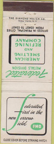Matchbook Cover - Federated Metals American Smelting