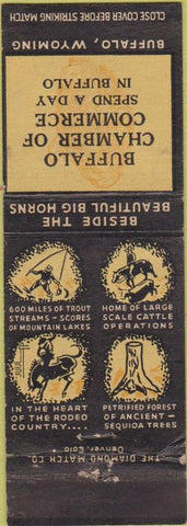Matchbook Cover - Buffalo WY Chamber of Commerce