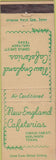 Matchbook Cover - New England Cafeterias Corpus Christi Harlingen TX
