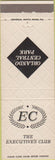 Matchbook Cover - Orlando Central Park Executives Club FL
