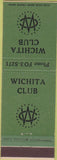 Matchbook Cover - Wichita Club KS