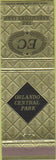 Matchbook Cover - Orlando Central Park Executives Club FL