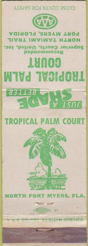 Matchbook Cover - Tropical Palm Court Fort Myers FL