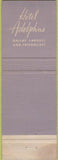 Matchbook Cover - Hotel Adolphus Dallas TX