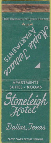 Matchbook Cover - Stoneleigh Hotel Dallas TX WEAR