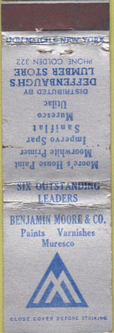 Matchbook Cover - Benjamin Moore Paint Varnish