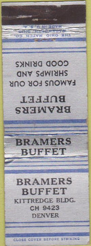 Matchbook Cover - Bramers Buffet Denver CO WEAR