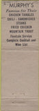 Matchbook Cover - Murphy's Fine Foods Denver CO