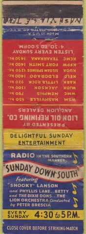 Matchbook Cover - Radio Nashville TN POOR