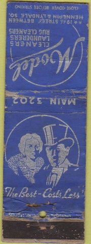 Matchbook Cover - Model Cleaners Laundry Minneapolis MN POOR
