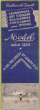 Matchbook Cover - Model Cleaners Laundry Minneapolis MN POOR
