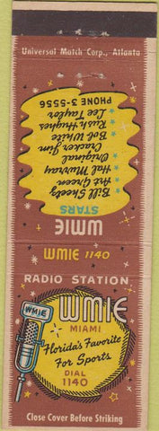 Matchbook Cover - WMIE Radio Miami FL