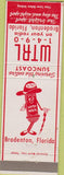 Matchbook Cover - WTRL Radio Bradenton FL