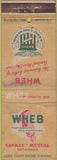 Matchbook Cover - WHEB Radio New England POOR