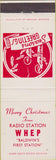 Matchbook Cover - WHEP Radio Baldwin County Foley AL
