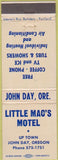 Matchbook Cover - Little Mac's Motel John Day OR