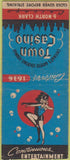 Matchbook Cover - Town Casion Chicago IL BOBTAIL girlie