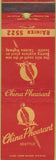 Matchbook Cover - China Pheasant Seattle WA