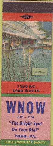 Matchbook Cover - WNOW Radio York PA