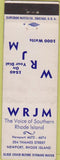 Matchbook Cover - WRJM Radio Newport RI