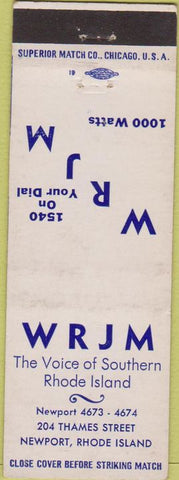 Matchbook Cover - WRJM Radio Newport RI