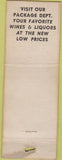 Matchbook Cover - Central Tap Room NO TOWN