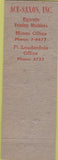 Matchbook Cover - WGBS News Vending Fort Lauderdale FL radio