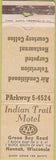 Matchbook Cover - Indian Trail Motel Neenah WI