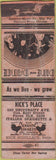 Matchbook Cover - Nick's Place St Paul MN? POOR