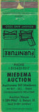 Matchbook Cover - Miedema Auction South Beloit IL WORN