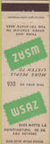 Matchbook Cover - WSAZ Radio Huntington WV