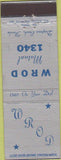 Matchbook Cover - WROD Radio Daytona Beach FL