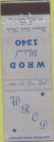 Matchbook Cover - WROD Radio Daytona Beach FL