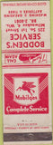 Matchbook Cover - Mobil oil gas Bodden's Milwaukee WI WEAR