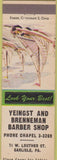 Matchbook Cover - Yeingst Brenneman Barber Shop Carlisle PA