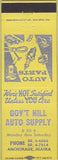 Matchbook Cover - Government Hill Auto Supply Anchorage AK yellow