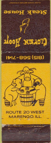 Matchbook Cover - Cloven Hoof Steak House Marengo IL