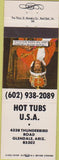 Matchbook Cover - Hot Tubs USA Glendale AZ