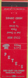 Matchbook Cover - Pete's Bar Oakland CA red