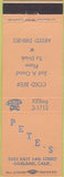 Matchbook Cover - Pete's Bar Oakland CA peach