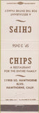 Matchbook Cover - Chips Restaurant Hawthorne CA