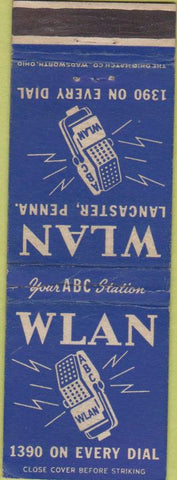 Matchbook Cover - WLAN Radio  Lancaster PA
