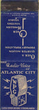 Matchbook Cover - WPG CBS Radio Atlantic City NJ